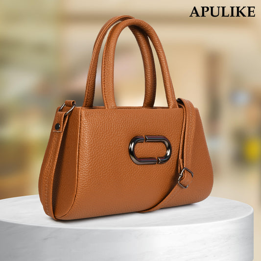 Elegant Brown PU Leather Handbag – Stylish & Durable for Everyday Use