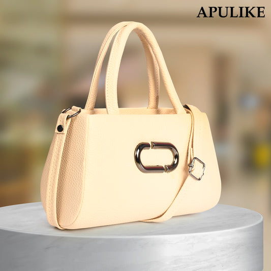 Chic Cream PU Leather Handbag – Elegant, Stylish, and Perfect for Every Occasion