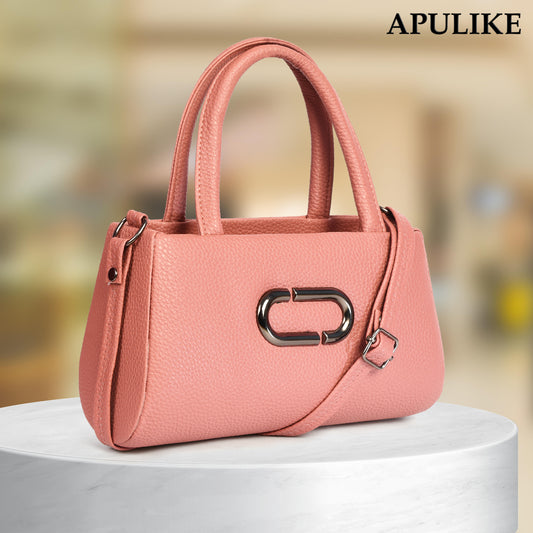 Chic Pink PU Leather Handbag – Stylish, Durable, and Perfect for Any Occasion