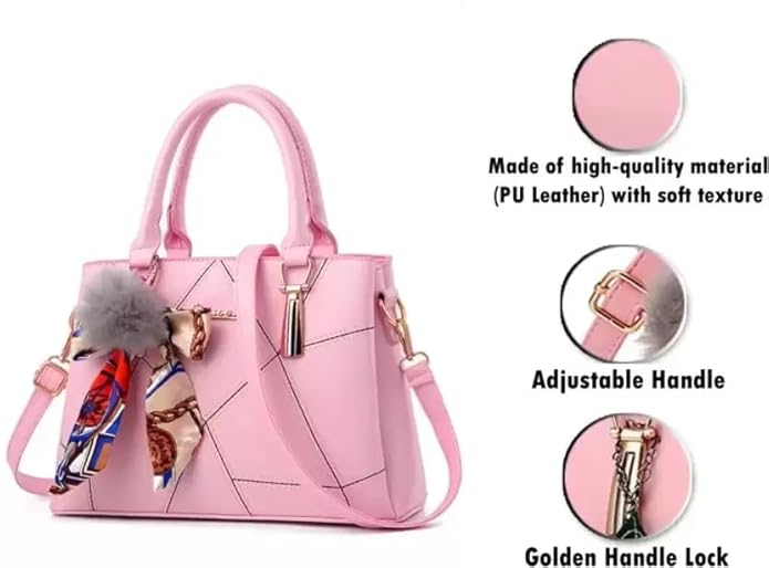 AP ULIKE TTS Traders Premium Women’s Top Handle Shoulder Bag with Adjustable & Detachable Sling Strap – Elegant & Versatile Handbag